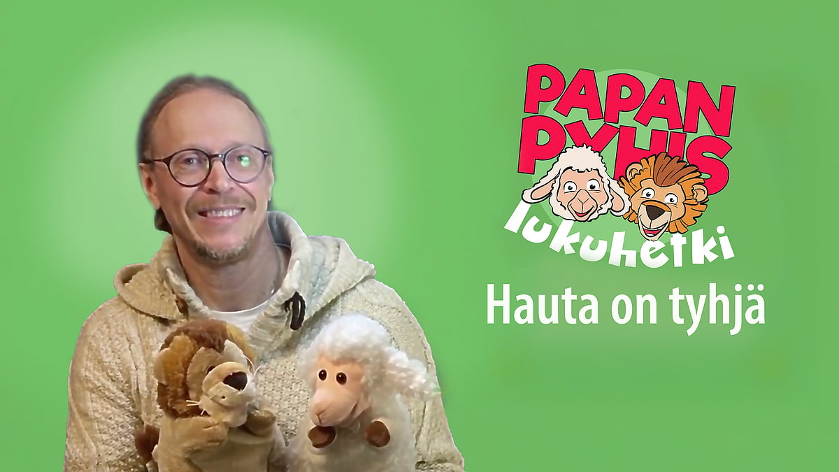 Papan pyhis lukuhetki -videosarjassa aiheena "hauta on tyhjä".