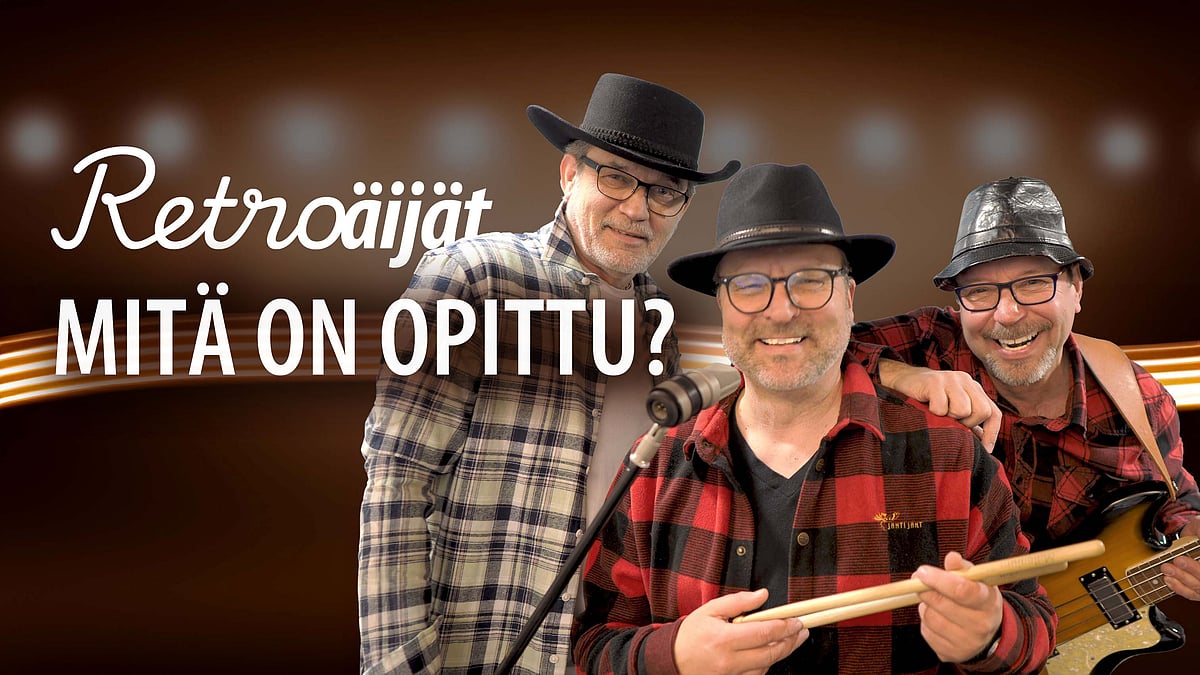 Retroäijät Pekka Salminen, Hannu Salo ja Kimmo Nykänen.