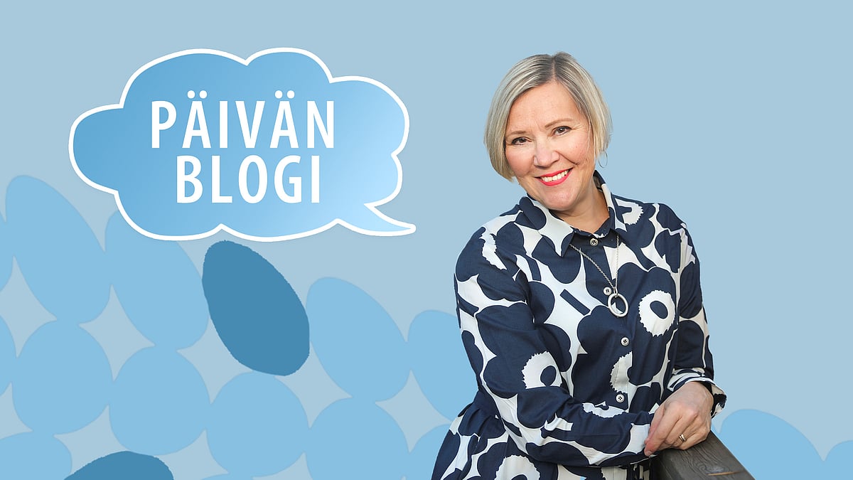 Päivän blogi Sari Savela podcastin tunnuskuva.