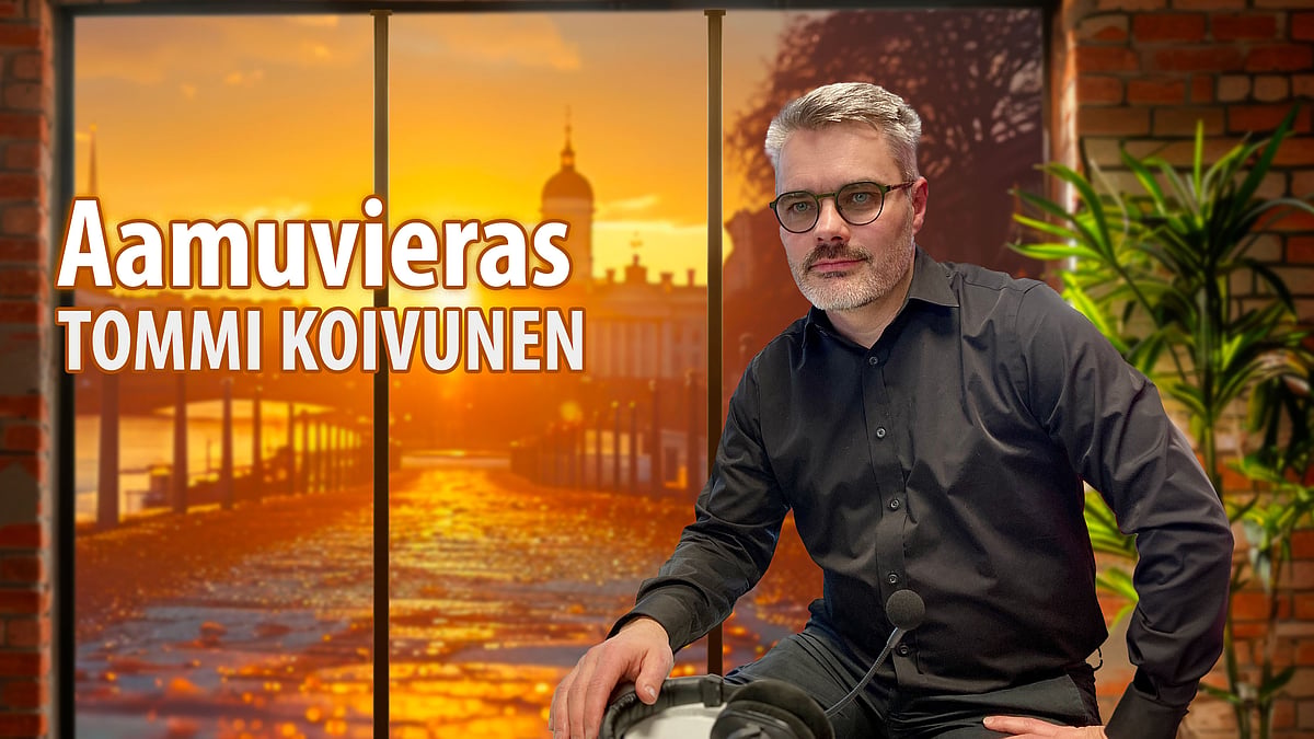 Aamuvieras-podcastissa Vapaakirkon kirkkokunnanjohtaja Tommi Koivunen.