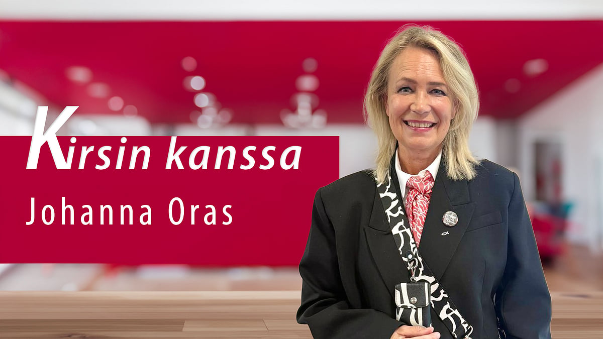 Kirsin kanssa Johanna Oras.