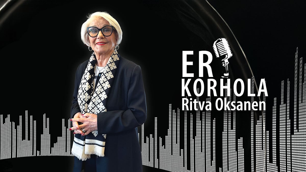 ER Korhola -podcastissa Ritva Oksanen.