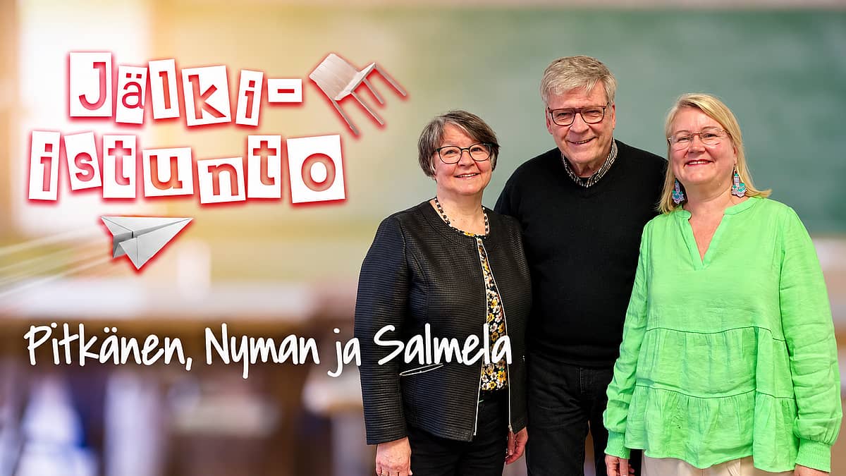 Jälki-istunto -podcastissa Pitkänen, Nyman ja Salmela