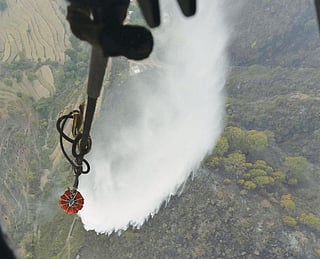 Uttarakhand
government has
already spent over
Rs 85 lakh on water used
by choppers to control
forest fires in the state