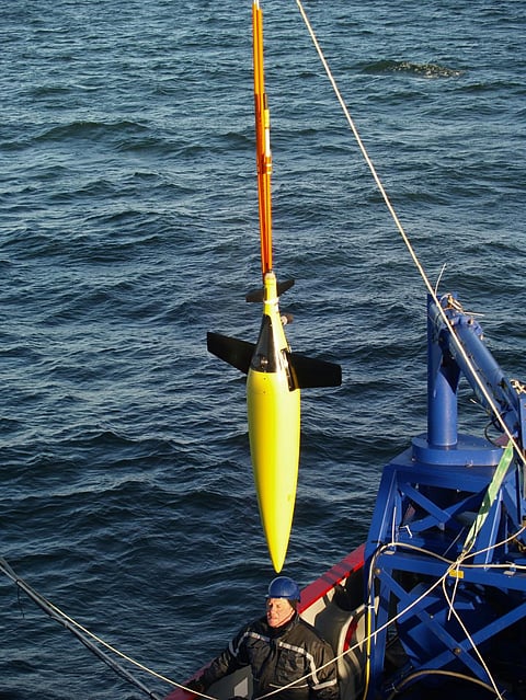 The scientists will release seven underwater robots to measure ocean properties such as temperature, salinity and current  Credit: UEA