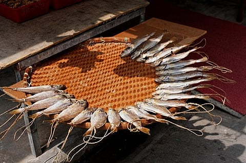 Sun-dried fish can last for years if properly stored and act as a source of food during lean and dry periods
Credit: Dennis Wong/Flickr