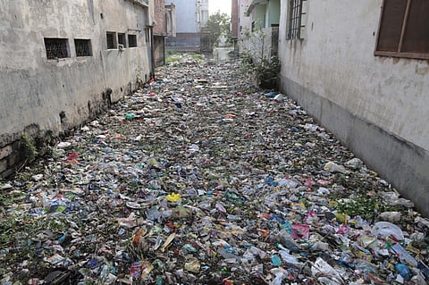 The urbanisation of the area has made the Saraswati river a garbage dump yard. Photo for representational purpose only. 
Credit: Vikas Choudhary

