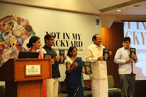 Union Minister for Urban Development, Housing & Urban Poverty Alleviation releasing the book ‘Not In My Backyard’ 