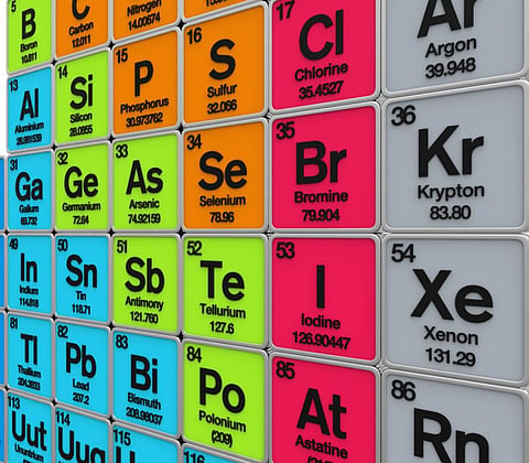 The new elements will be in the seventh row of the periodic table (Credit: iStock) 