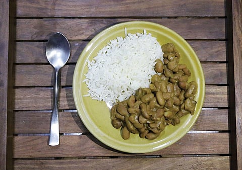 Rajma with gandrayani not
only adds flavour, but also has
digestive properties (Photo: Vikas Choudhary)