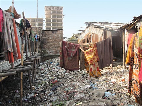 Children living in areas with poor sanitation and hygiene account for 60% of people around the world infected with intestinal worms (Credit: Salahuddin/CSE)