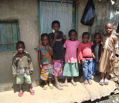 Children in a Nairobi neighbourhood  Credit: Flickr