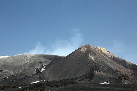 An eruption of Mount Etna recently caught out some BBC journalists who were filming there
Credit: askii
