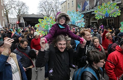 People at a climate march in Dublin. US President Donald Trump's climate decisions would have a fatal impact on the country's climate targets
Credit: Trocaire/Flickr