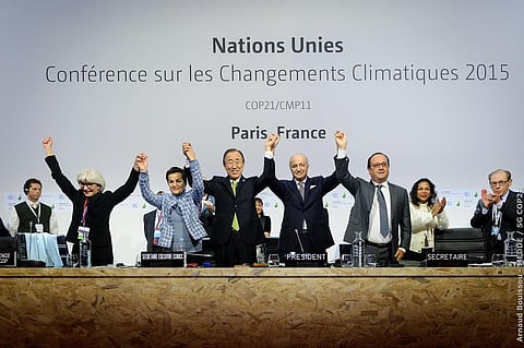 China and Europe have agreed to forge ahead and lead a clean energy transition. Credit: COP PARIS / Flickr