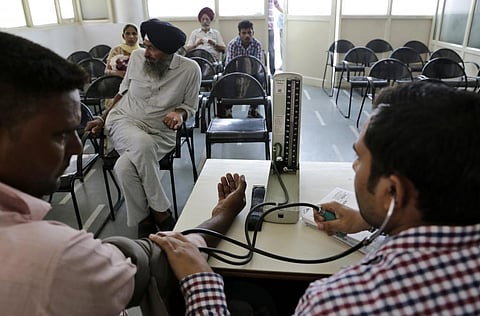 Hypertension is directly responsible for 57 per cent of all stroke deaths and 24 per cent of all coronary heart disease deaths in India.Credit: Vikas Choudhary/CSE