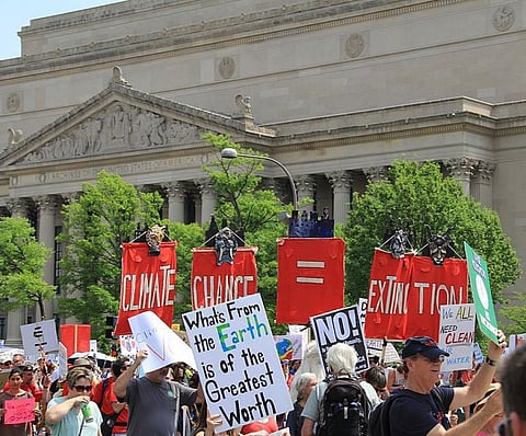 Despite mounting evidence in support of anthropogenic climate change, President Trump continues to stay in denial mode.