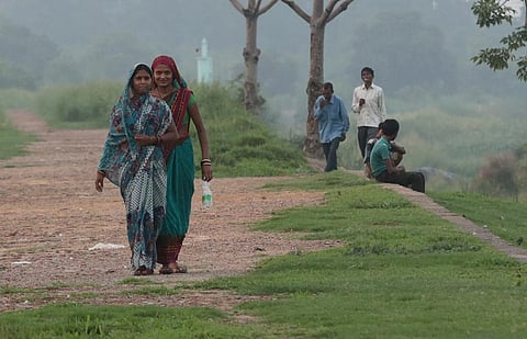 Many resort to open defecation as they lack access to toilets (Credit: Vikas Choudhary/CSE) 