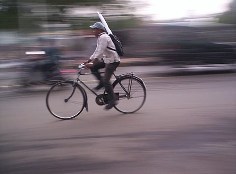 Green Hour is for green travel, mainly walking and cycling. Credit: Wikimedia Commons