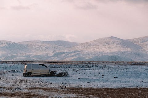 Sand dunes on the outskirts of small Algerian town of Ain Sefra were blanketed by more than 16 inches snow. Credit: Pixabay