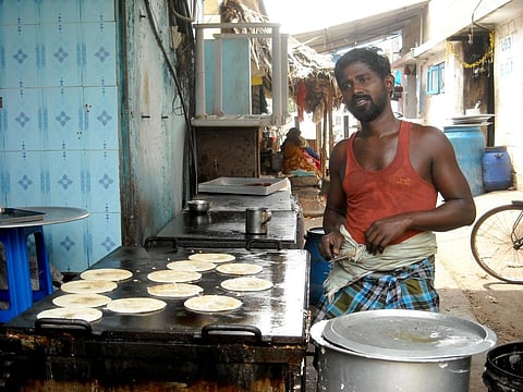 A dosa seller  