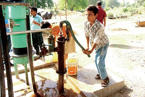 Ramnagar, a village near Patna, has been able to clean arsenic impurities from its groundwater, a problem that otherwise affects large parts of Bihar  Credit: Nitya Jacob 