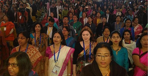 The 7th edition of the Women Science Congress was formally inaugurated at the Centenary Hall of Manipur University. Credit: Sobhapati Samom 