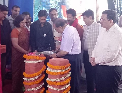 भवन की आधारशिला बृहस्पतिवार को विज्ञान और प्रौद्योगिकी विभाग के 47वें स्थापना दिवस के अवसर केंद्रीय मंत्री हर्षवर्धन ने रखी 