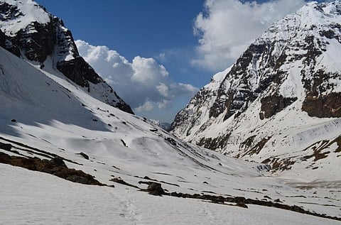 The Pindari glacier has retreated 51 metres each year since 1976. Credit: Laura7581/Flickr