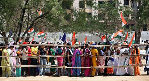 While the Congress government was relying on these welfare schemes to garner votes, it has somehow managed to come second. Credit: Wikimedia Commons