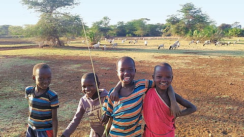 The pastoral land of the Maasai is part of Chyulu Hills REDD+ project, which earned US $237,600 in carbon revenue. But the cash won't be shared with the community (Photo: Shruti Agarwal / CSE)