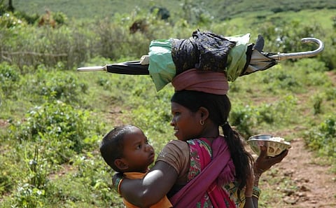 In Bilaspur, about 35 per cent children under the age of five are stunted and underweight. Credit: Kumar Sambhav Shrivastava
