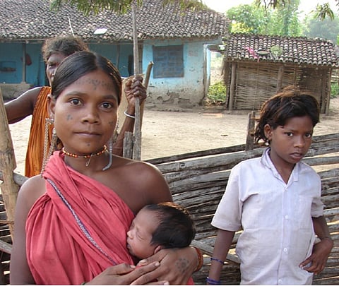 Baigas in Chhattisgarh, one of the top 2 states to be affected by climate change, according to the report. Credit: Anupam Chakravarty/CSE