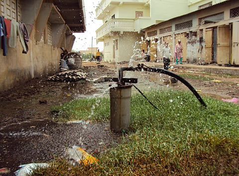 Overdrawing of groundwater might have made Punjab dig so deep that it is now taking out water from the ancient geogenic channels. Credit: Sanjeev Kumar Kanchan / CSE