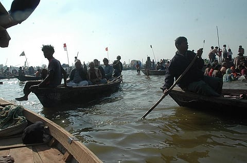 The polluted stretch of Ganga lies between Haridwar and Unnao. Credit: Agnimirh Basu
