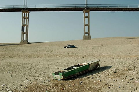 A dried reservoir in Georgia in the Caucasus         Credit:Wikimedia Commons