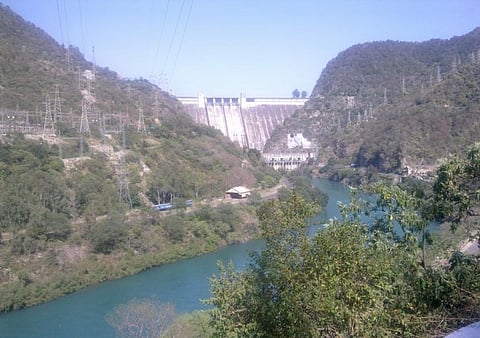 The Bhakra Dam in Himachal Pradesh's Bilaspur district       Credit: Wikimedia Commons