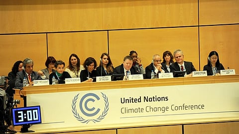 Delegates at the 2015 Paris Climate Summit      Credit: Flickr
