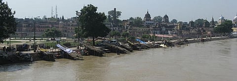 The banks of the Sarayu river in Ayodhya, Uttar Pradesh   Credit: Wikimedia Commons
