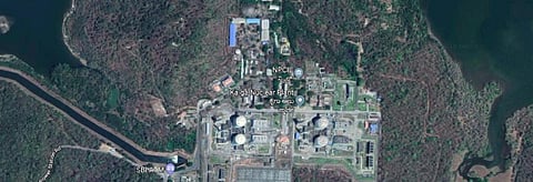An aerial view of Kaiga Nuclear Power Plant. Credit: Google Maps