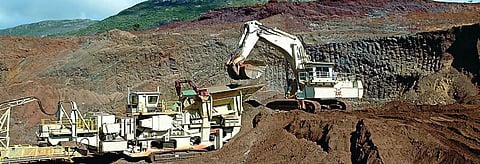 An iron ore mine in Minas Gerias, southeastern Brazil. Credit: Getty Images