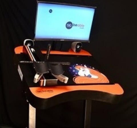 The gamified arm rehabilitation device.
