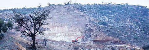 Illegal stone quarries in Sonha town of Haryana have caused permanent damage to the Aravallis  