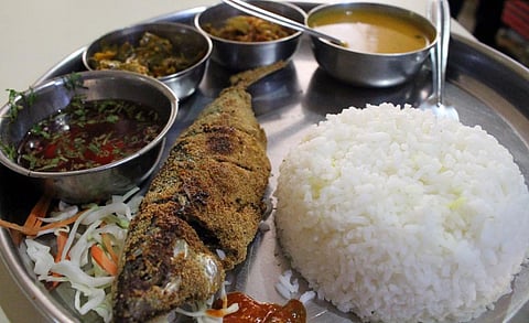 Goan fish curry with rice. Photo: Getty Images