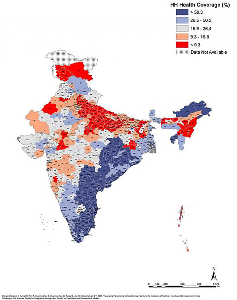 चुनाव 2019: जानिए आपके संसदीय क्षेत्र में कितने फीसदी घरों तक स्वास्थ्य सेवाएं पहुंच पाई  