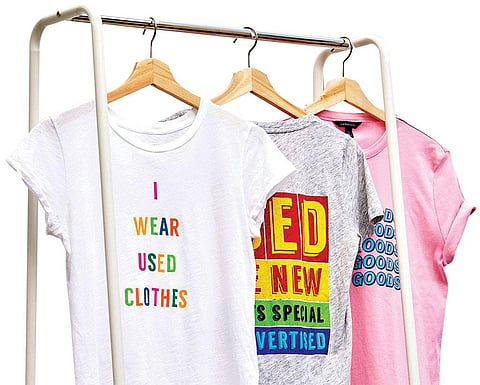 The "Choose Used" collection promoted by Hollywood actor Olivia Wilde aims to reduce textile waste. It is available on resale website Thredup