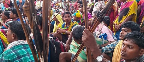 The Bailadila protestors. 