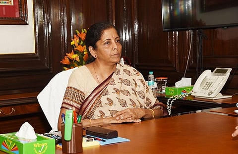 केंद्रीय वित्त मंत्री निर्मला सीतारमण 5 जुलाई को आम बजट पेश करेंगी। Photo Credit: PIB 