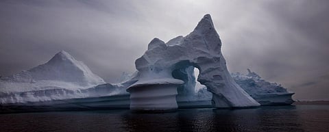 Most of Greenland is covered by Arctic ice. AP Photo/John McConnico
