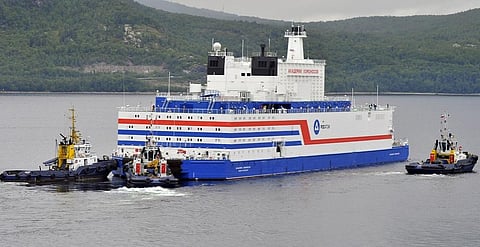 A view of the Akademik Lomonosov — the Russian floating nuclear plant. 
Photo: Rosatom
